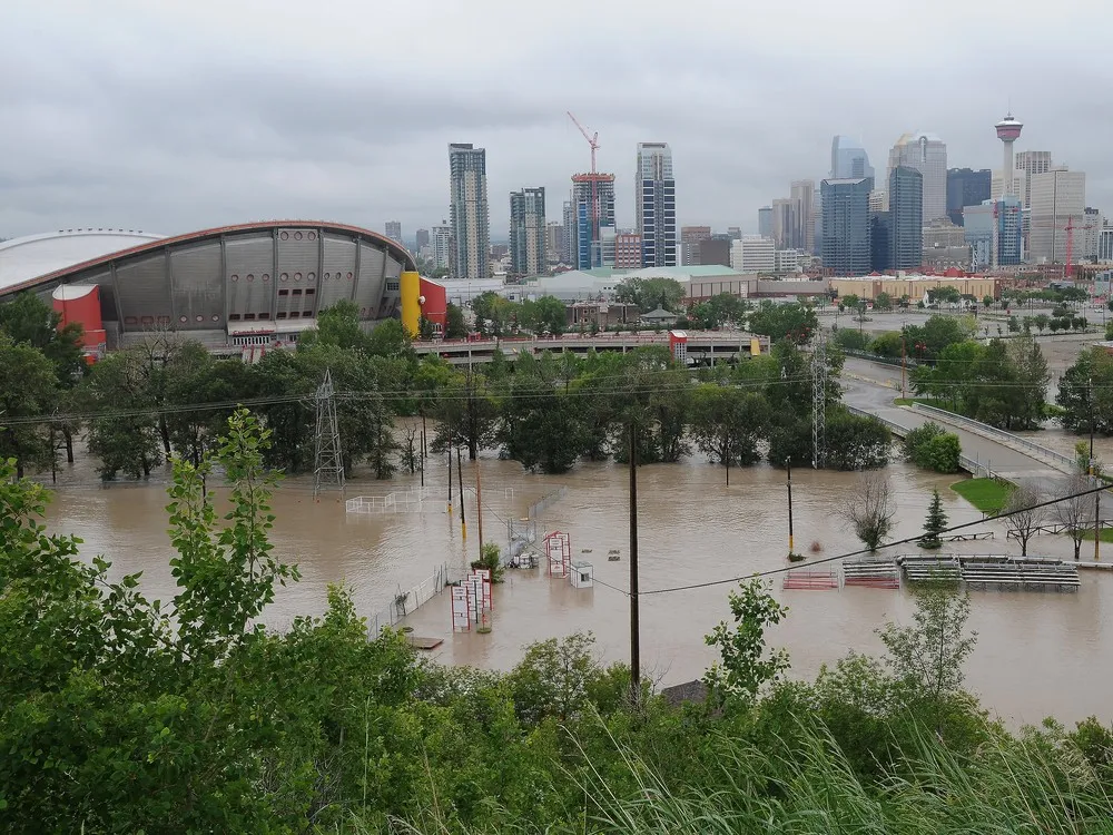 Image of the 2013 flood in Calgary