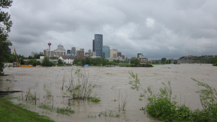 Calgary, AB during the 2013 flood