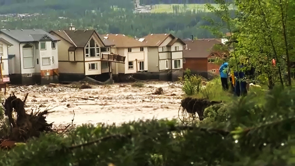 Canmore, AB during the 2013 flood.