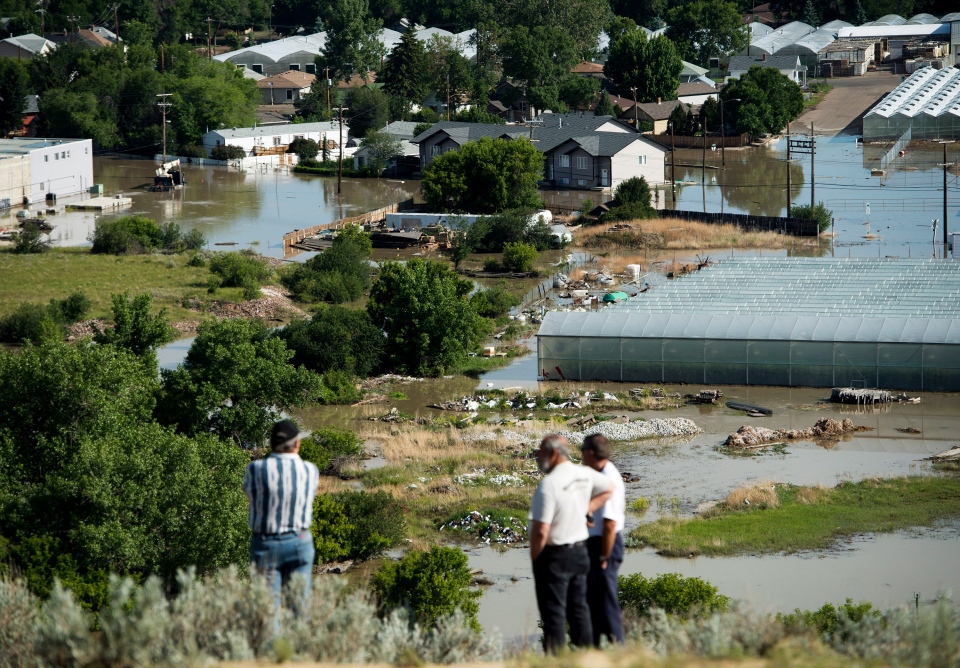 Medicine Hat, AB during the 2013 flood.