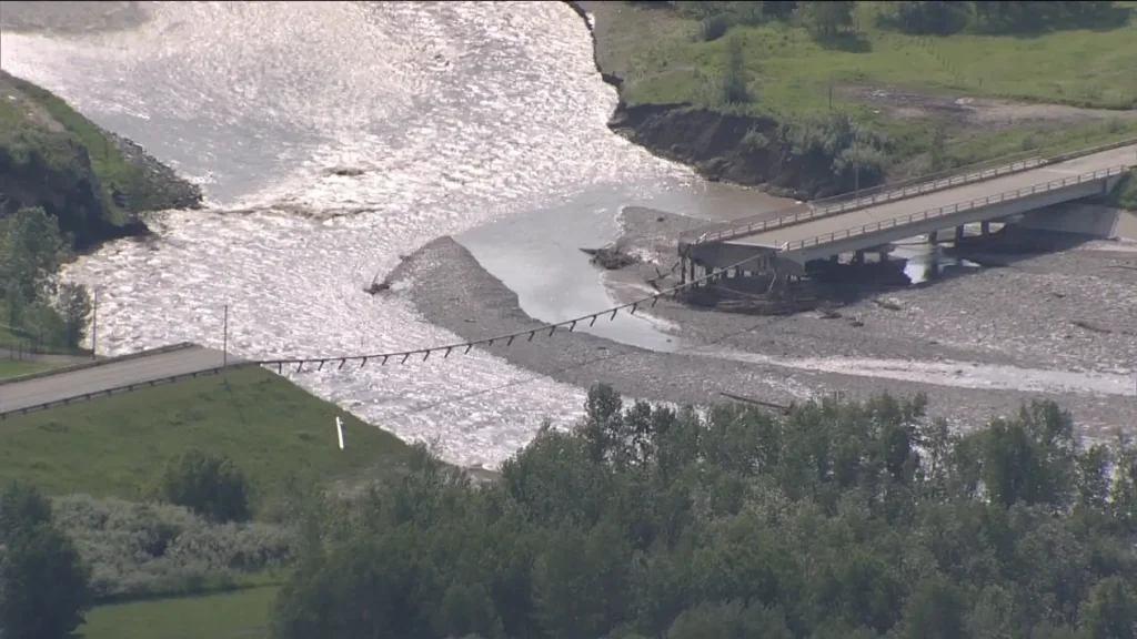 Turner Valley Region, AB during the 2013 flood.