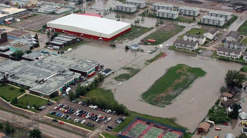 Fort McMurray, AB during the 2013 flood.