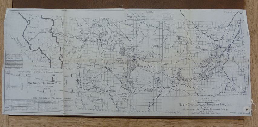 Figure 3: The 1945 North Saskatchewan Irrigation Project Map