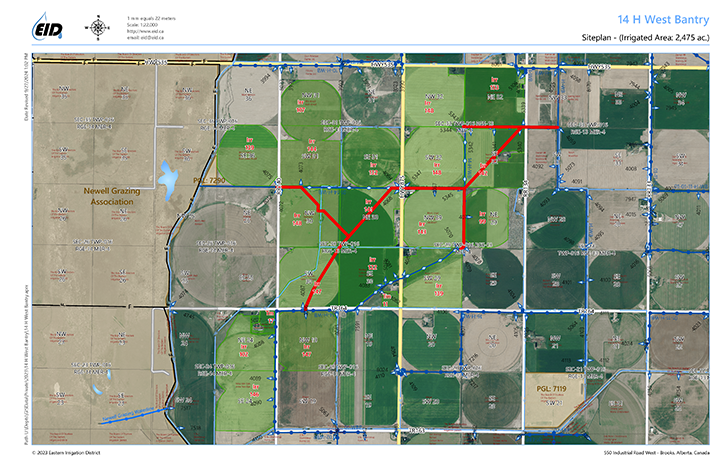 14 H West Bantry Map