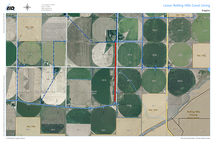Rolling Hills Canal Siteplan Map