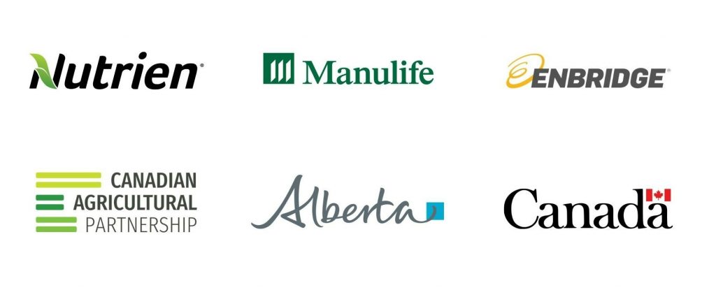 Sponsor logos for Nutrien, Manulife, Enbridge, Canadian Agricultural Partnership, Government of Alberta and Government of Canada