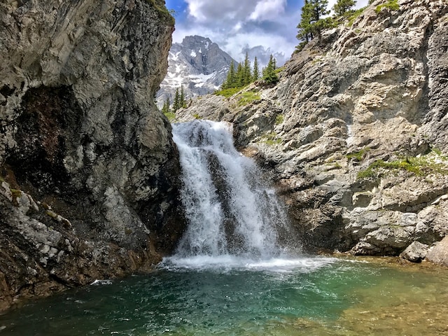 Waterfalls along the Elbow River.