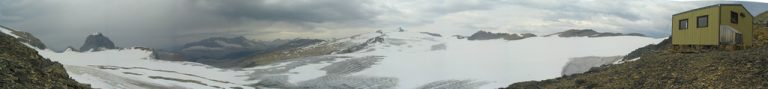 Waputik icefield panorama