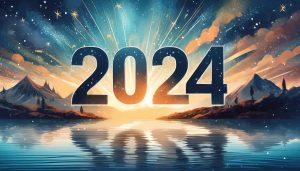 Happy 2024 graphic.