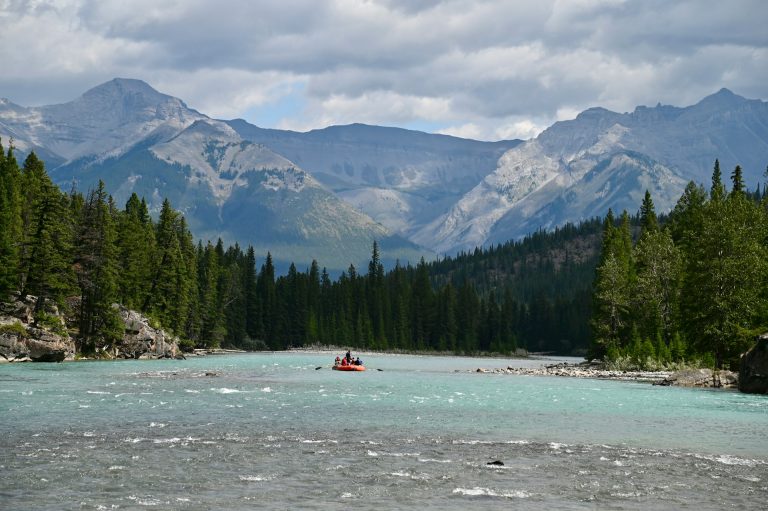 Photograph of the headwaters of the Bow River, Alberta.